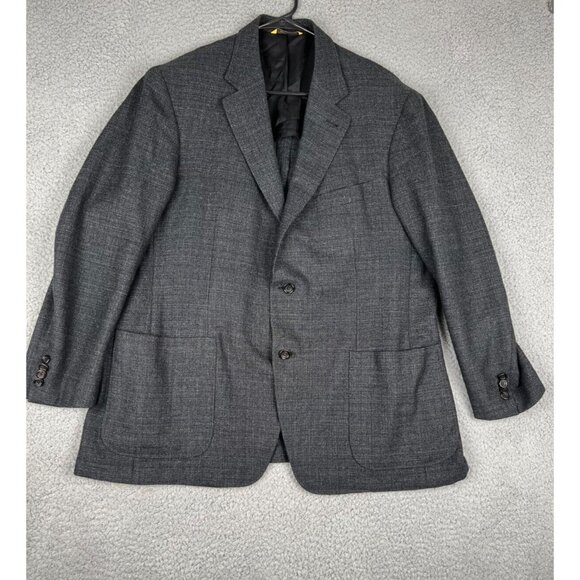 Canali Kei Men's Blazer/Sport Coat Size 40 (44 US) Gray Wool